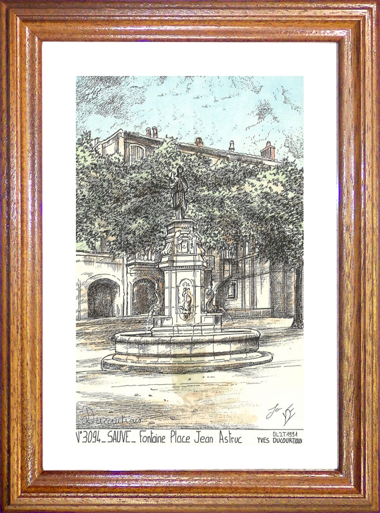 N 30094 - SAUVE - fontaine place jean astruc