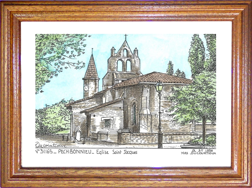 N 31165 - PECHBONNIEU - église st jacques