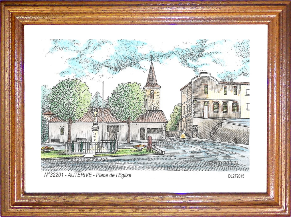 N 32201 - AUTERIVE - place de l église