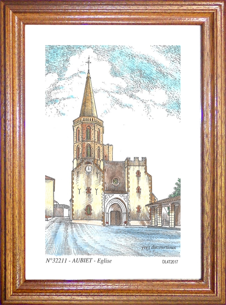 N 32211 - AUBIET - église