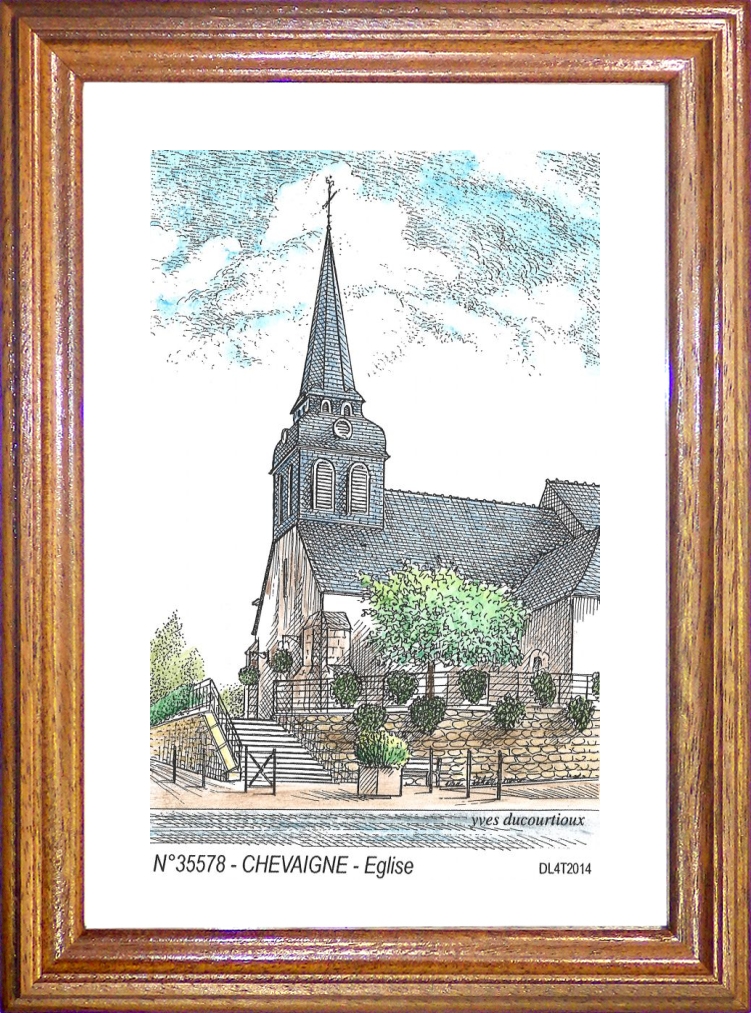 N 35578 - CHEVAIGNE - église