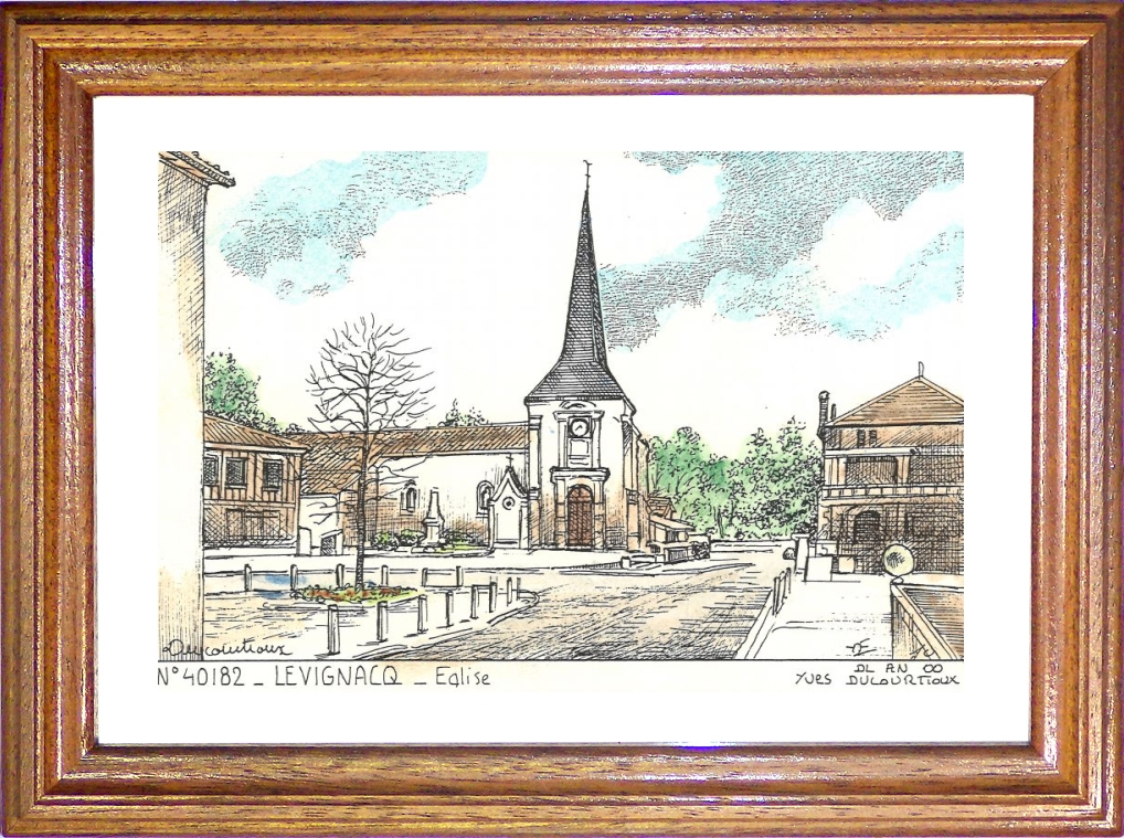 N 40182 - LEVIGNACQ - église