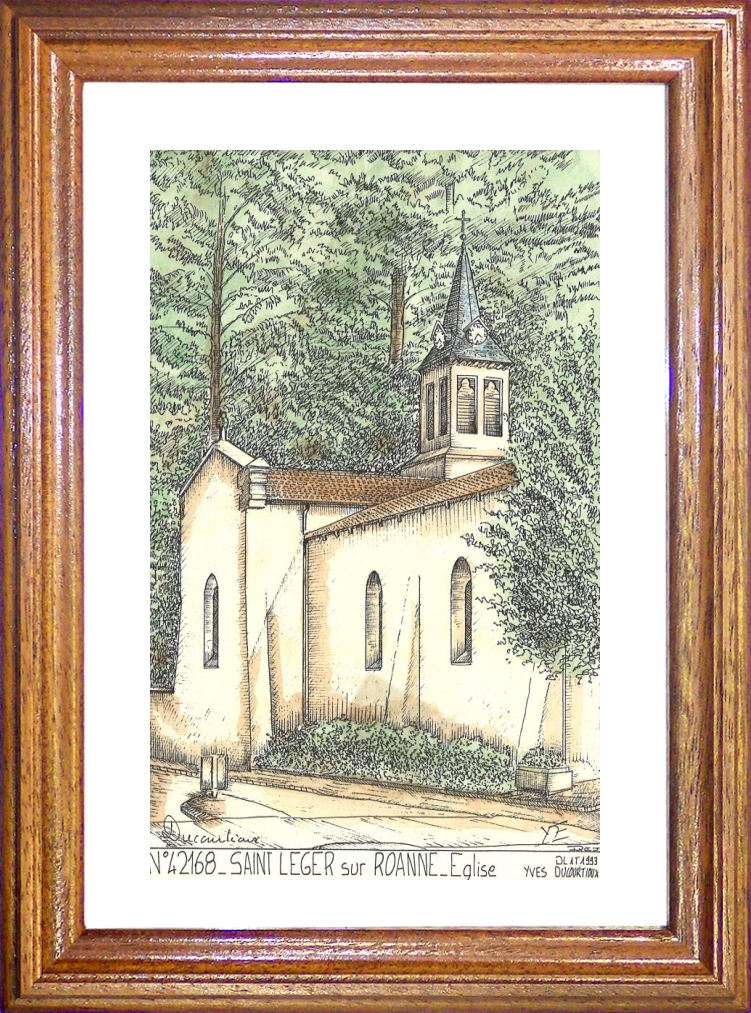 N 42168 - ST LEGER SUR ROANNE - église