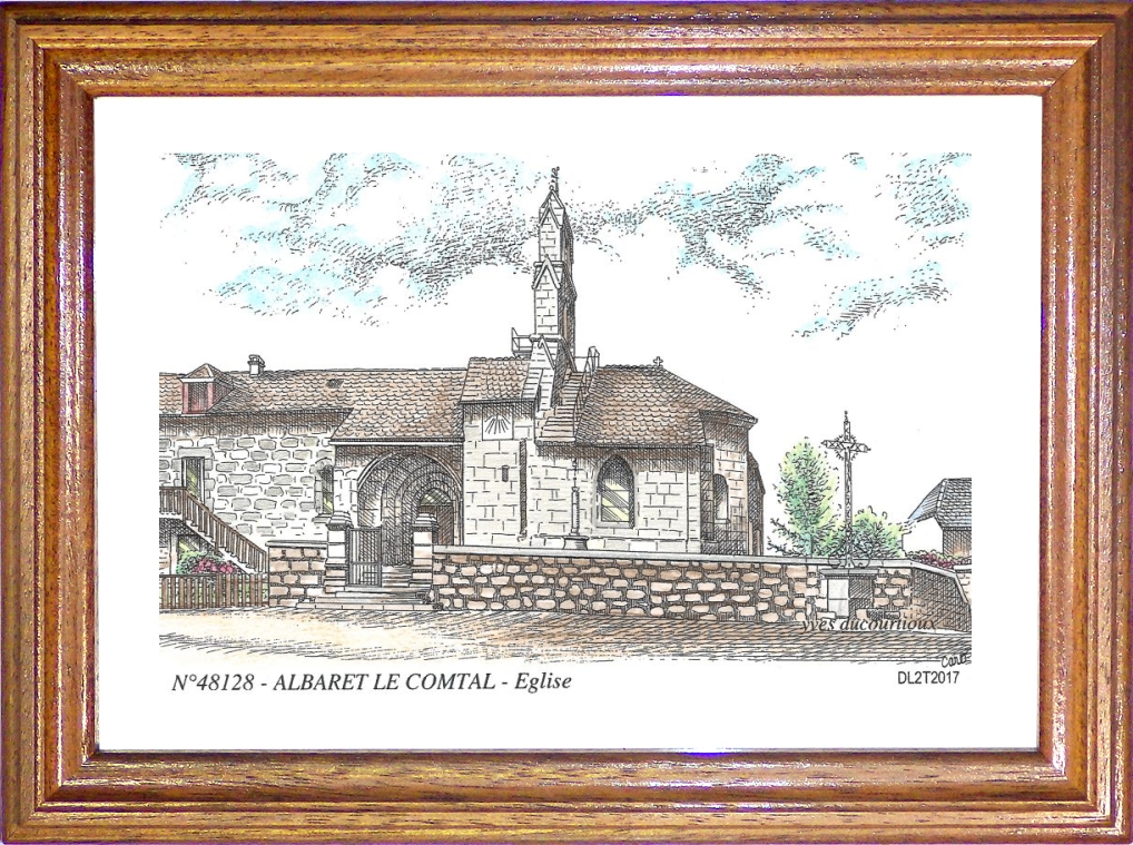 N 48128 - ALBARET LE COMTAL - église