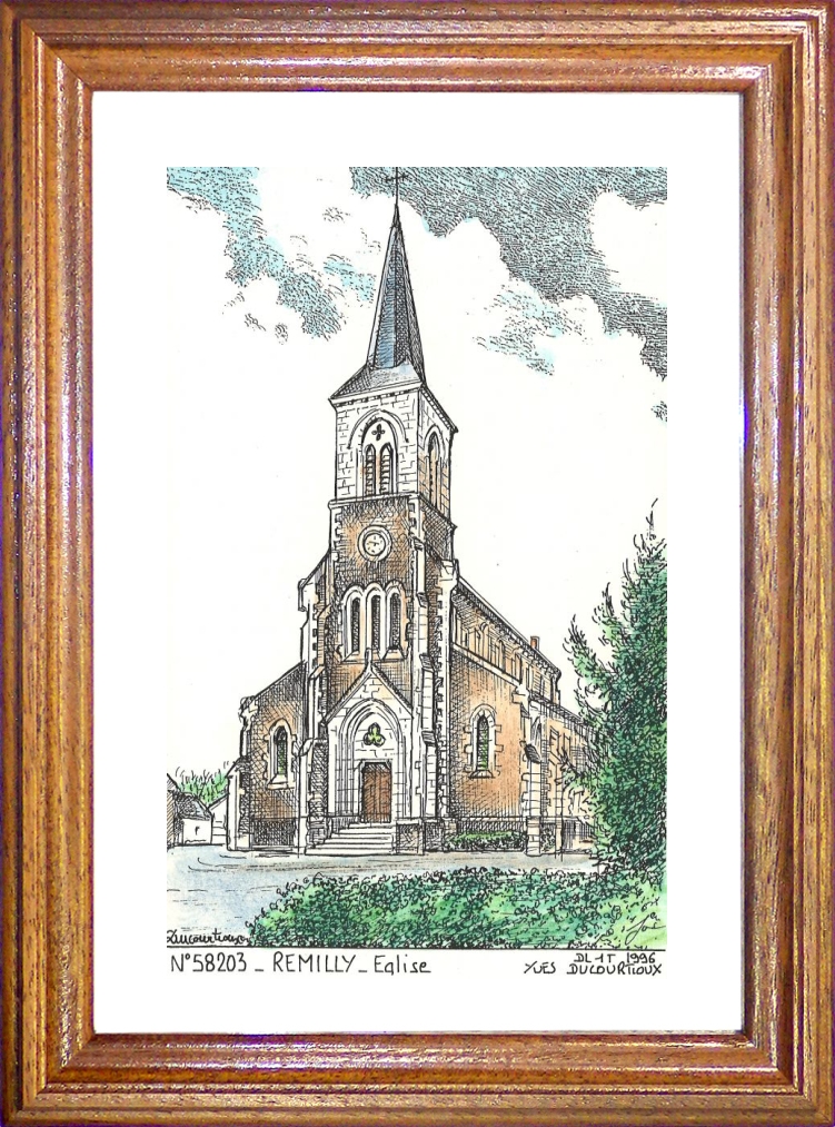 N 58203 - REMILLY - église