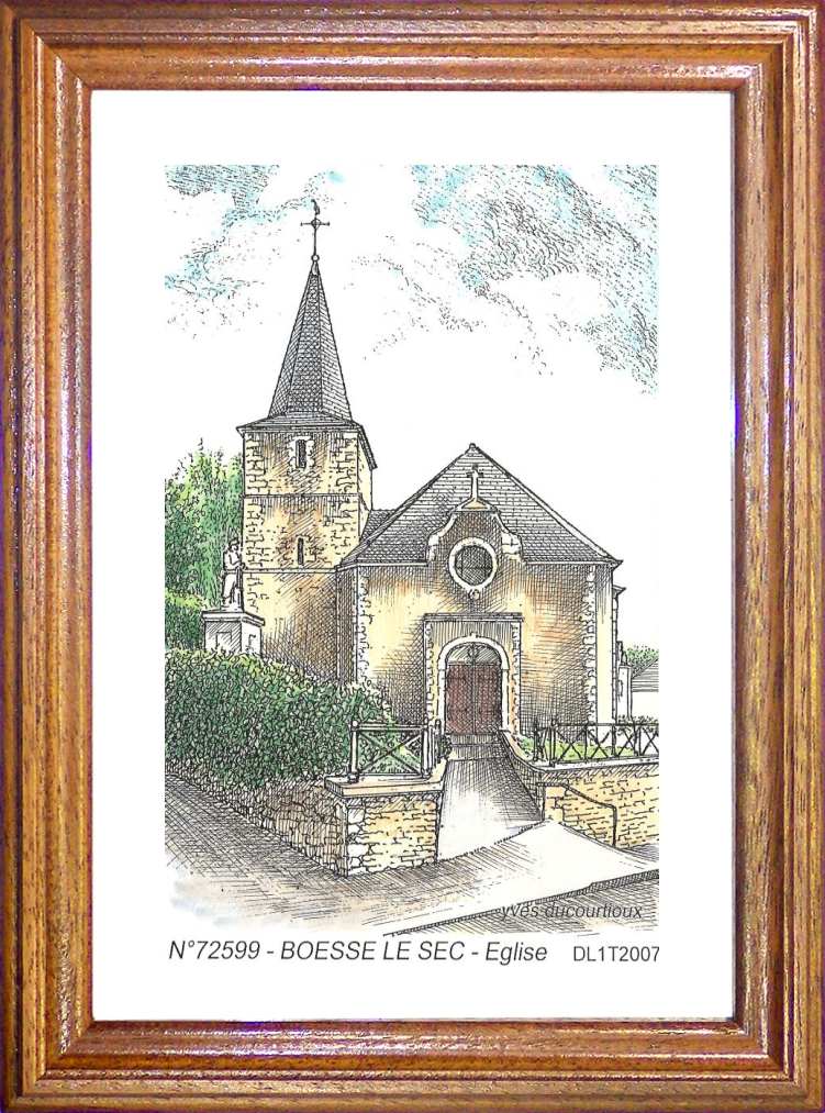 N 72599 - BOESSE LE SEC - église