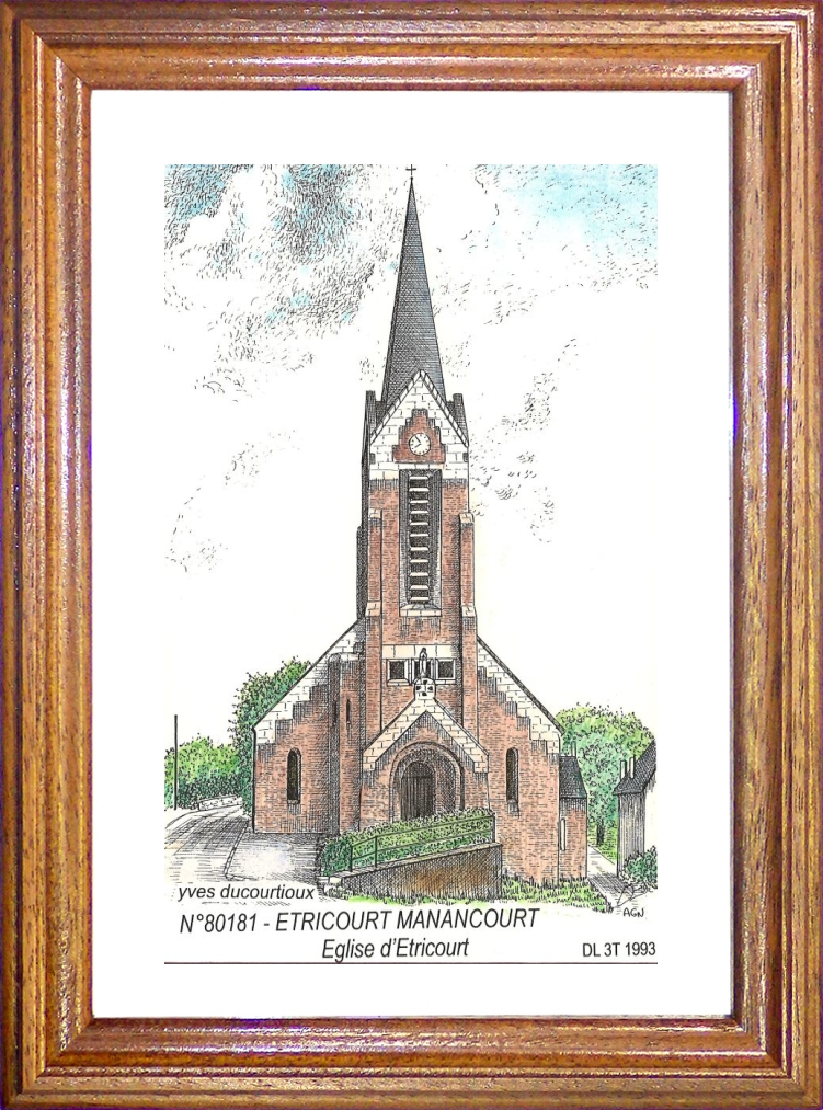 N 80181 - ETRICOURT MANANCOURT - glise d tricourt