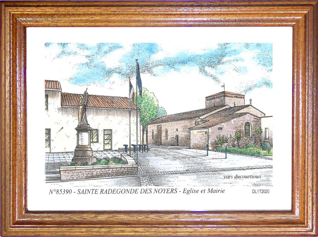 N 85390 - STE RADEGONDE DES NOYERS - église et mairie