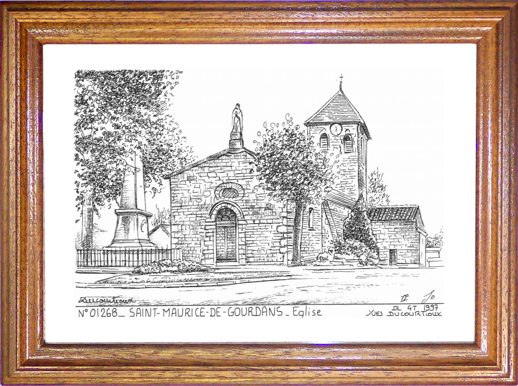 N 01268 - ST MAURICE DE GOURDANS - glise