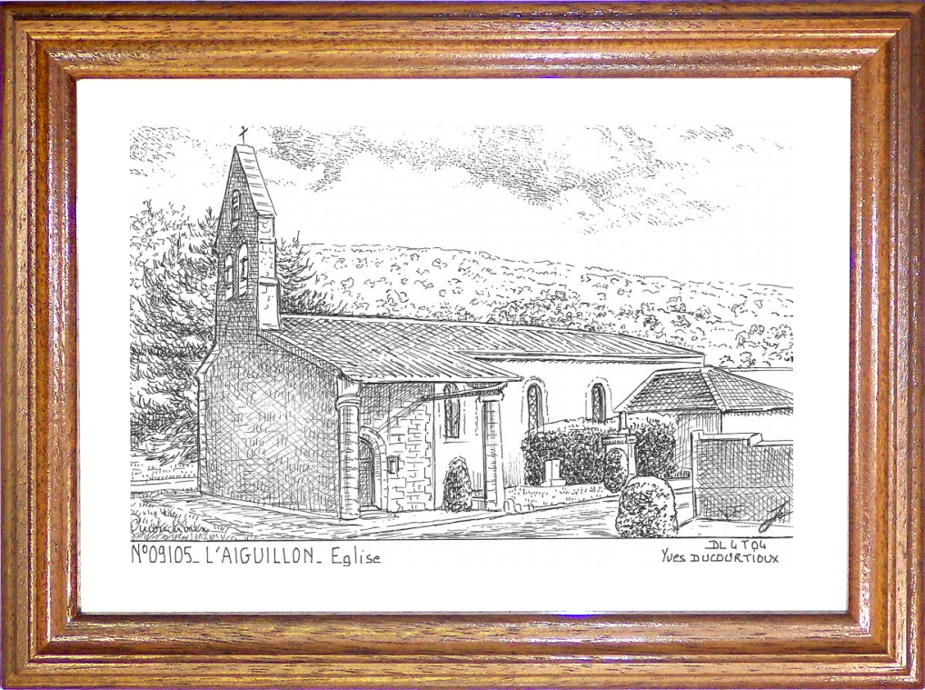 N 09105 - L AIGUILLON - église