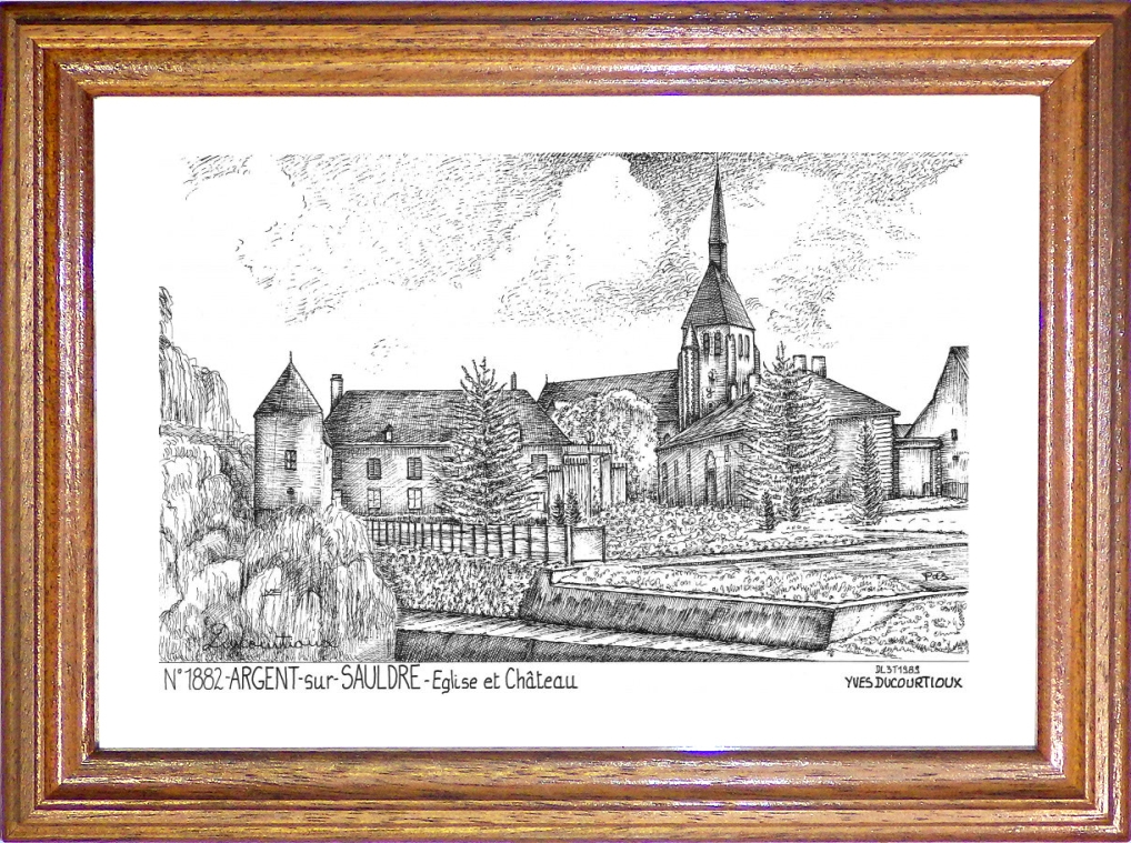 N 18082 - ARGENT SUR SAULDRE - église et château