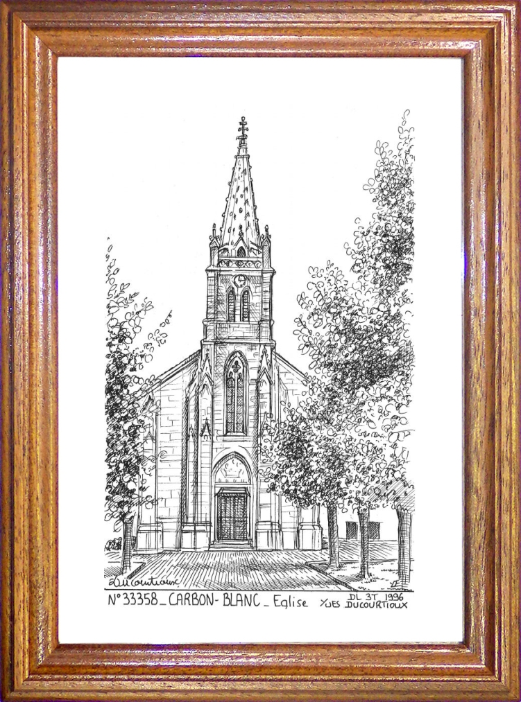 N 33358 - CARBON BLANC - glise