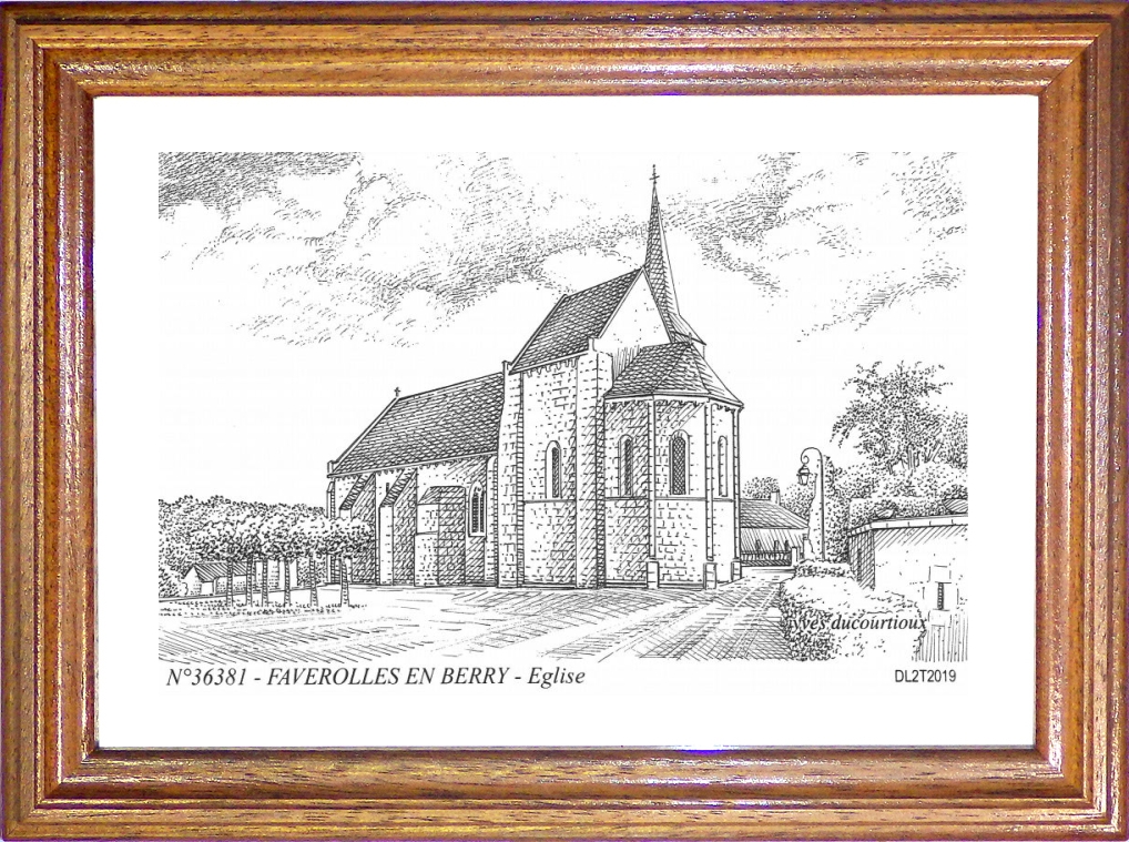 N 36381 - FAVEROLLES EN BERRY - église