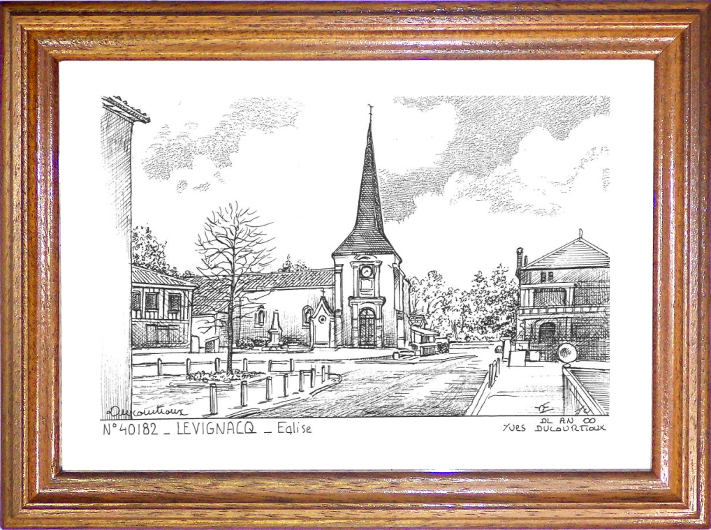 N 40182 - LEVIGNACQ - église