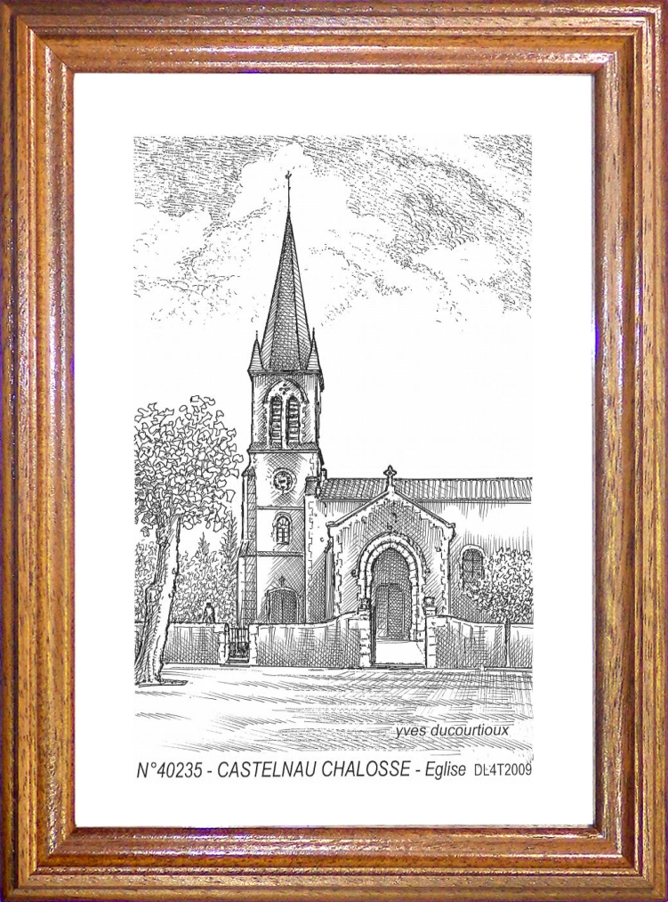 N 40235 - CASTELNAU CHALOSSE - glise