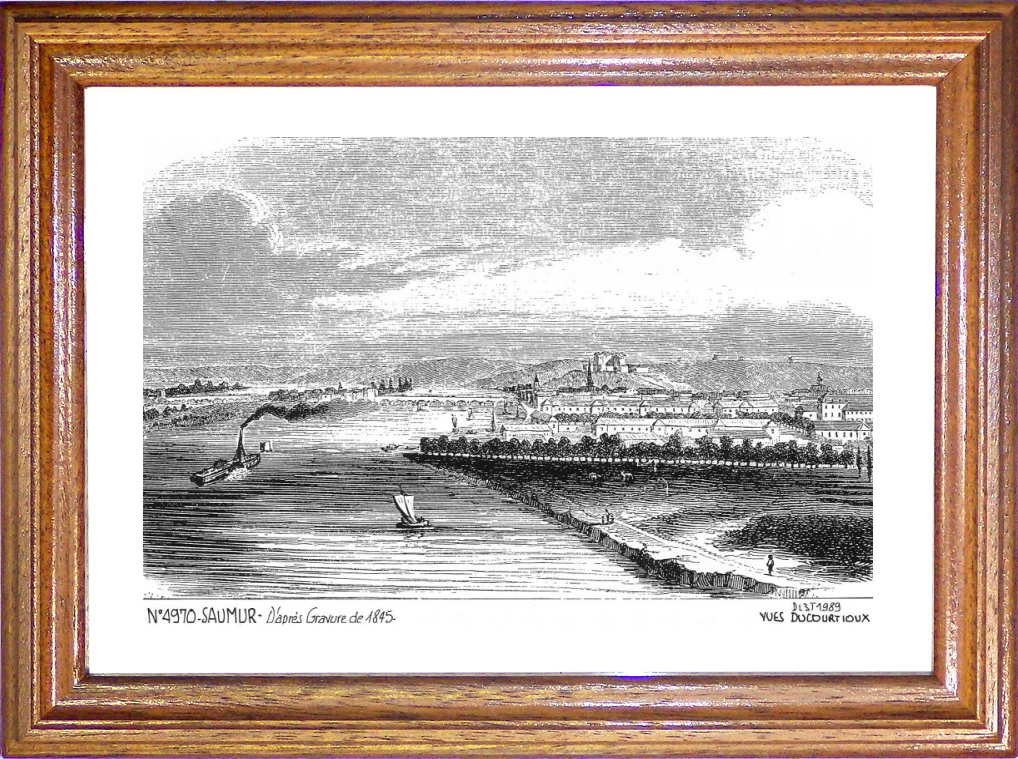 N 49070 - SAUMUR - vue (d'aprs gravure ancienne)