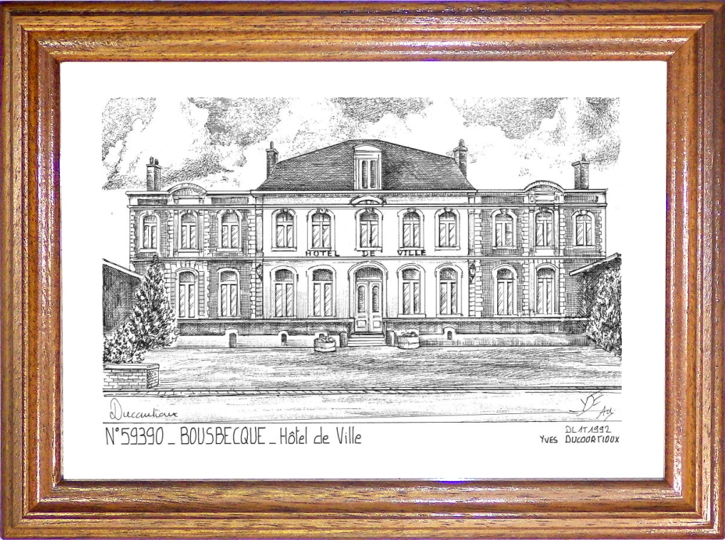 N 59390 - BOUSBECQUE - hôtel de ville