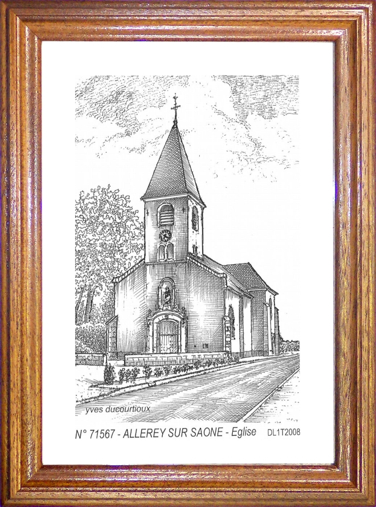 N 71567 - ALLEREY SUR SAONE - église